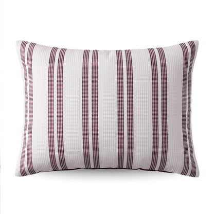 Zelesta Spécial Hampton Taies d'Oreiller - Set de 2 - Rouge Bordeaux