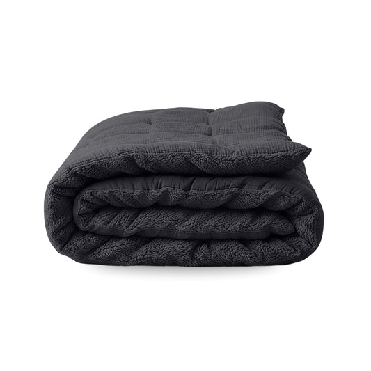 Zelesta Teddy Mousseline de Coton - Anthracite