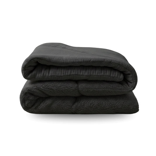 Zelesta Teddy Mousseline de Coton - Anthracite