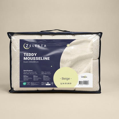 Zelesta Teddy Mousseline de Coton - Beige
