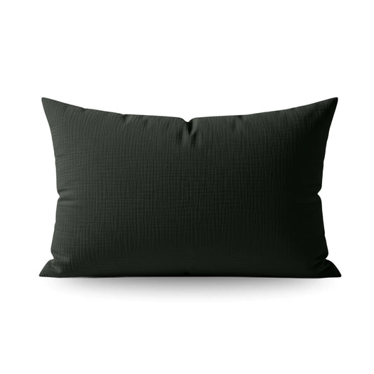 Zelesta Teddy Taies d'Oreiller Mousseline de Coton - Set de 2 - Vert