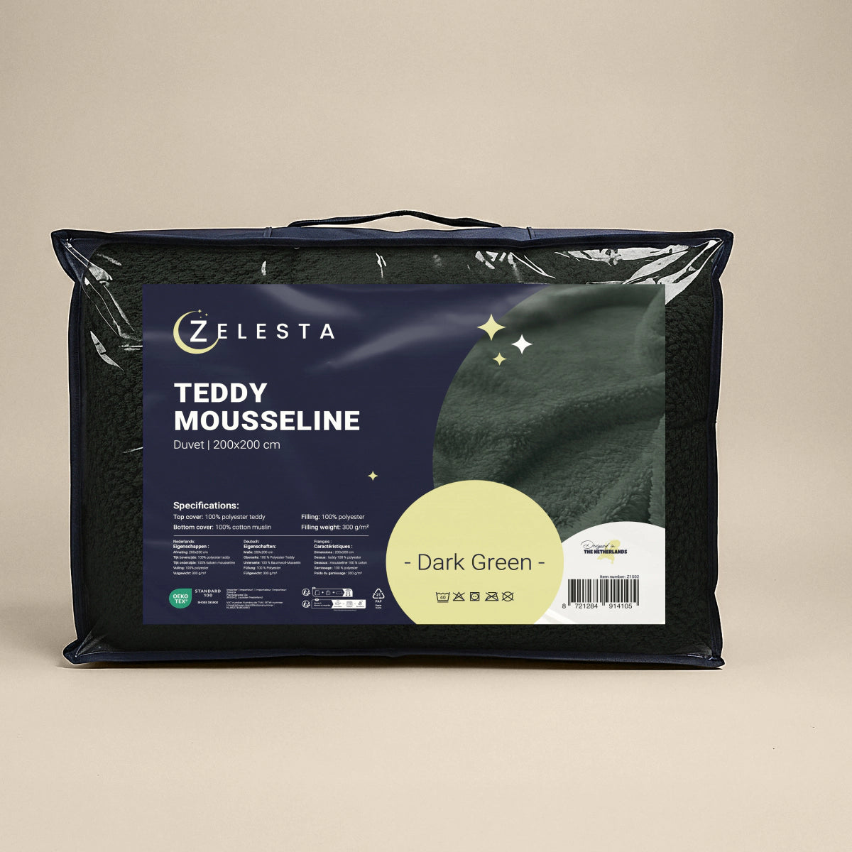 Zelesta Teddy Mousseline de Coton - Vert