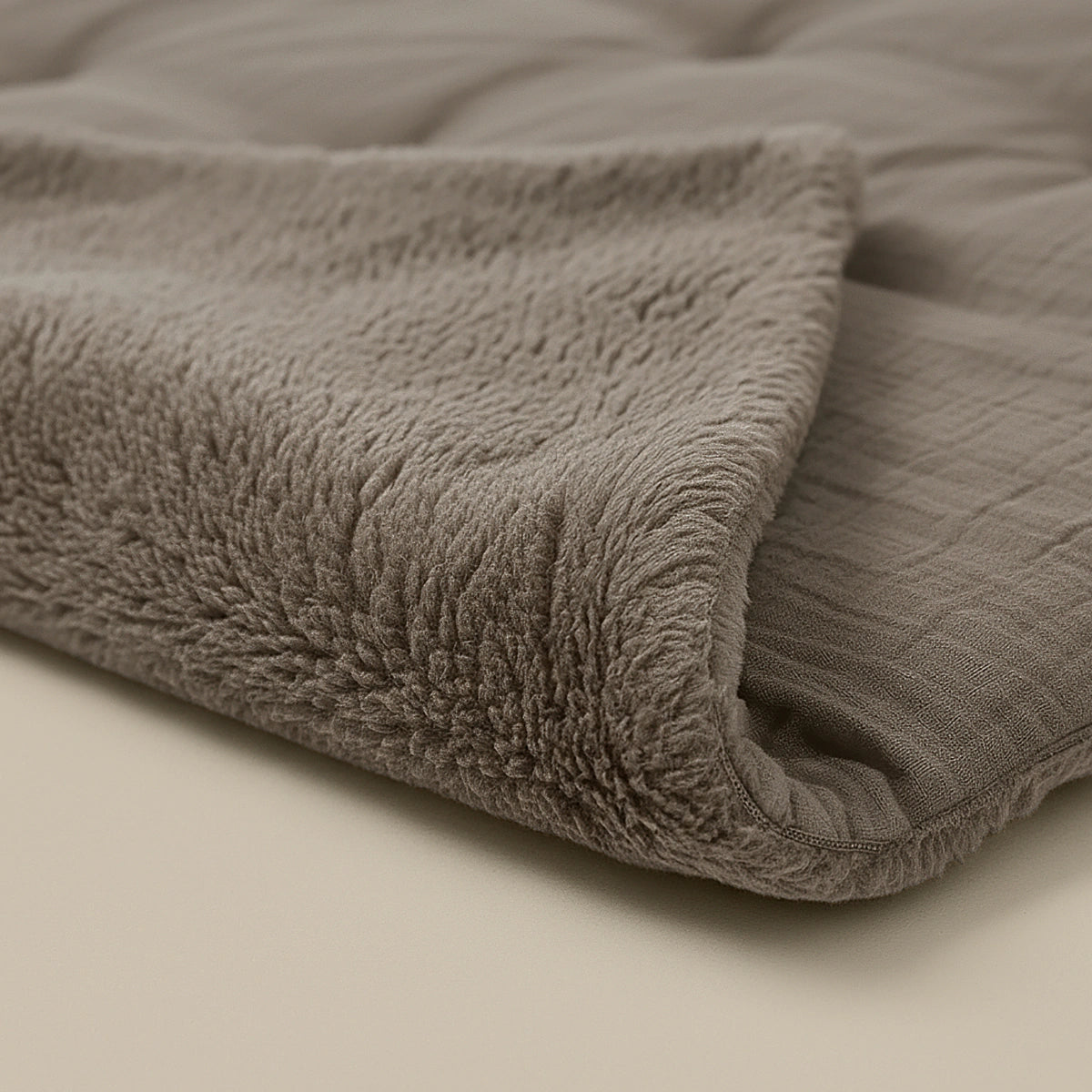 Zelesta Teddy Mousseline de Coton - Taupe