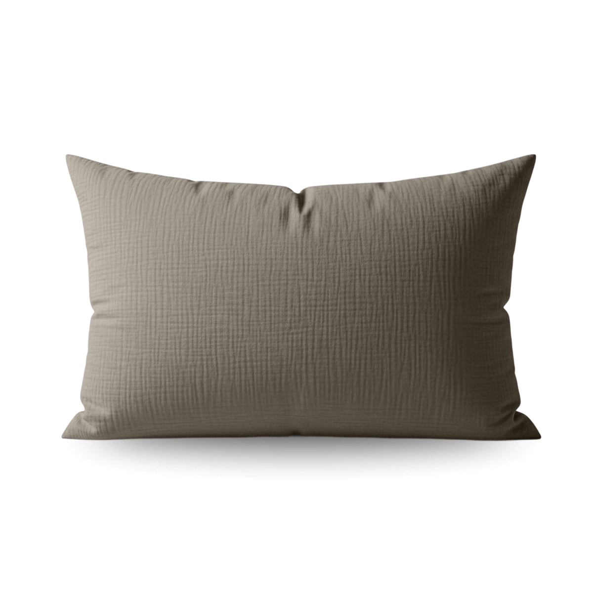 Zelesta Teddy Taies d'Oreiller Mousseline de Coton - Set de 2 - Taupe