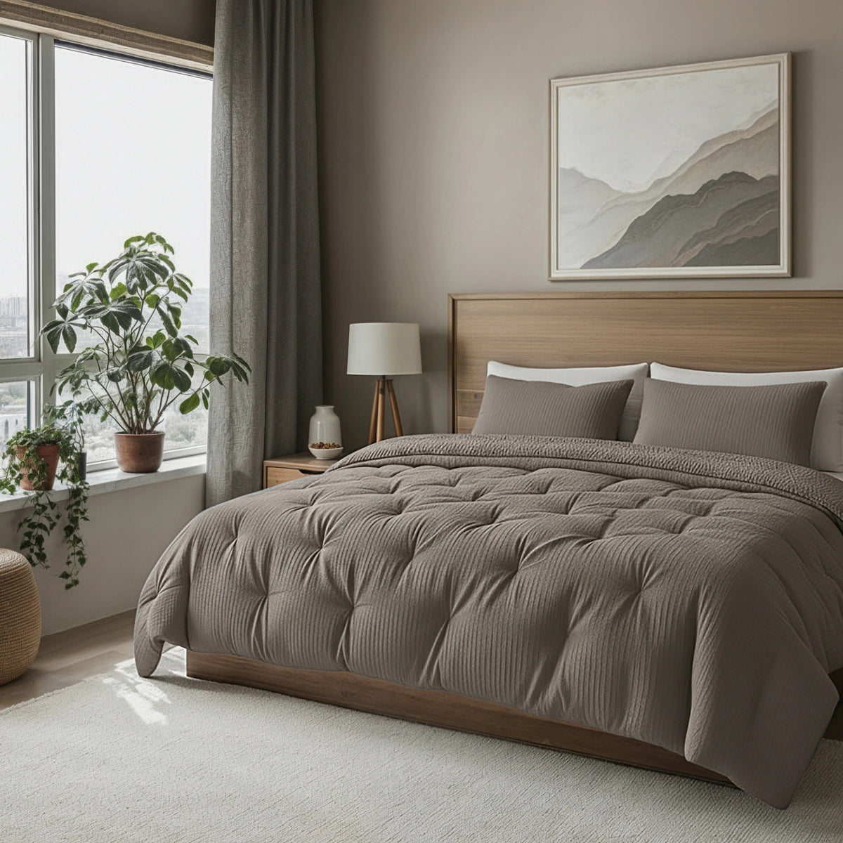 Zelesta Teddy Mousseline de Coton - Taupe