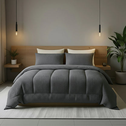 Zelesta Teddy Check - Anthracite