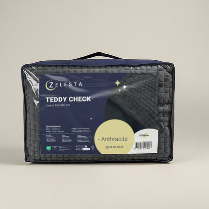 Zelesta Teddy Check - Anthracite
