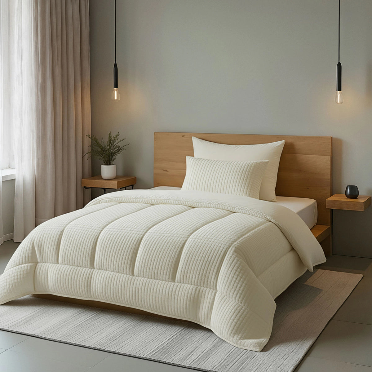 Zelesta Teddy Check - Crème