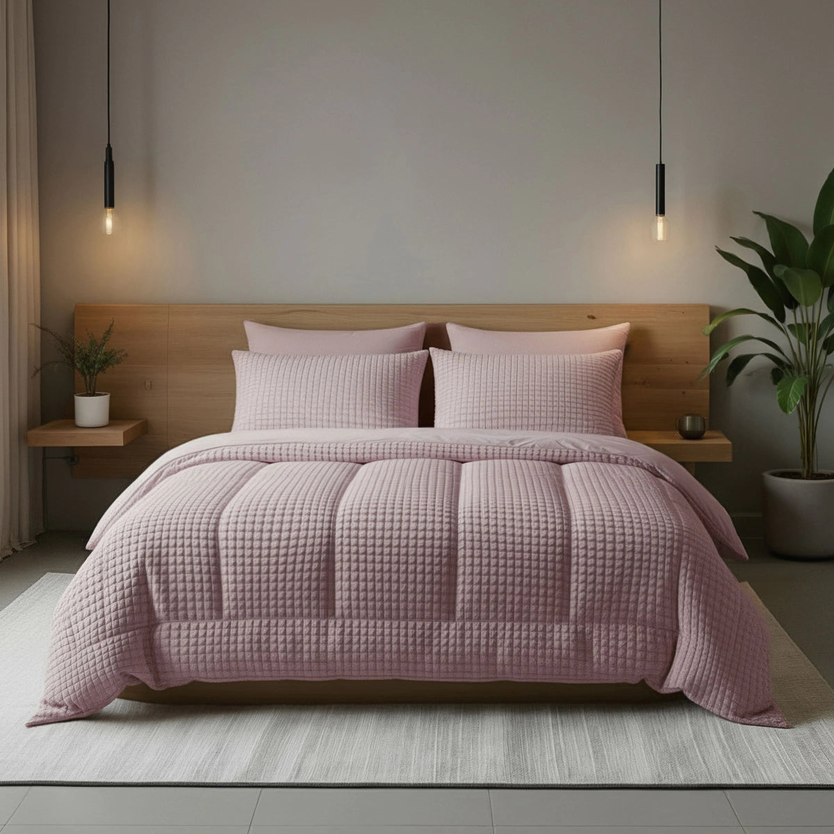 Zelesta Teddy Check - Vieux Rose