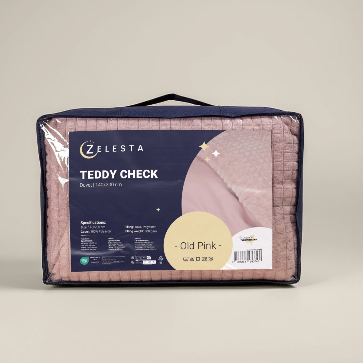 Zelesta Teddy Check - Vieux Rose