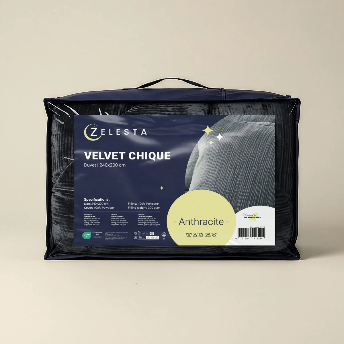 Zelesta Velvetbed Chic - Anthracite