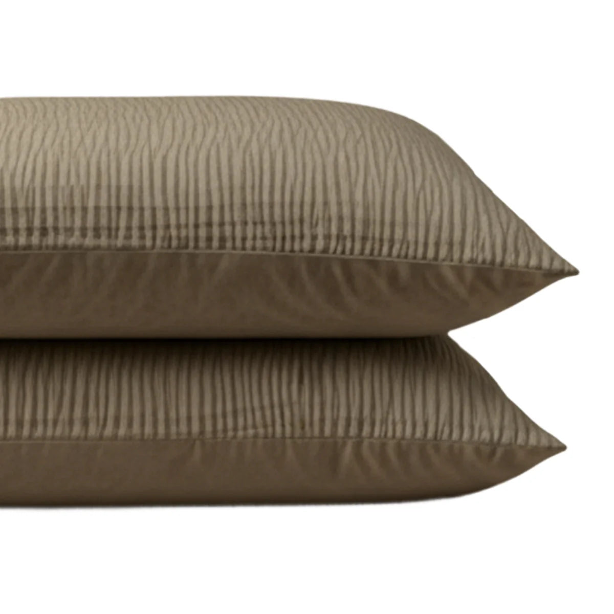 Zelesta Velvetbed Chic Taies d'Oreiller - Set de 2 - Taupe