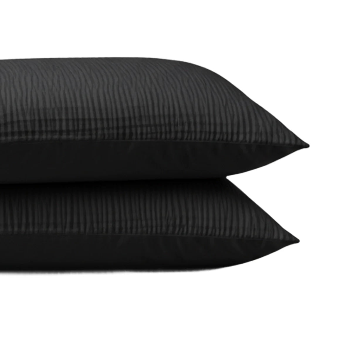 Zelesta Velvetbed Chic Taies d'Oreiller - Set de 2 - Noir