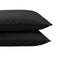 Zelesta Velvetbed Chic Taies d'Oreiller - Set de 2 - Noir