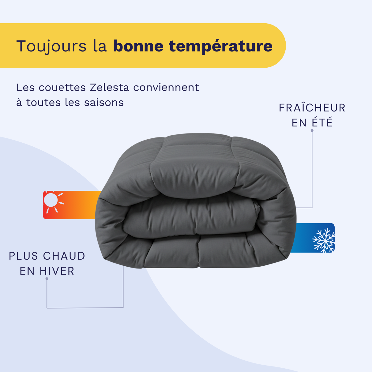 Zelesta Wonderbed - Gris Ardoise