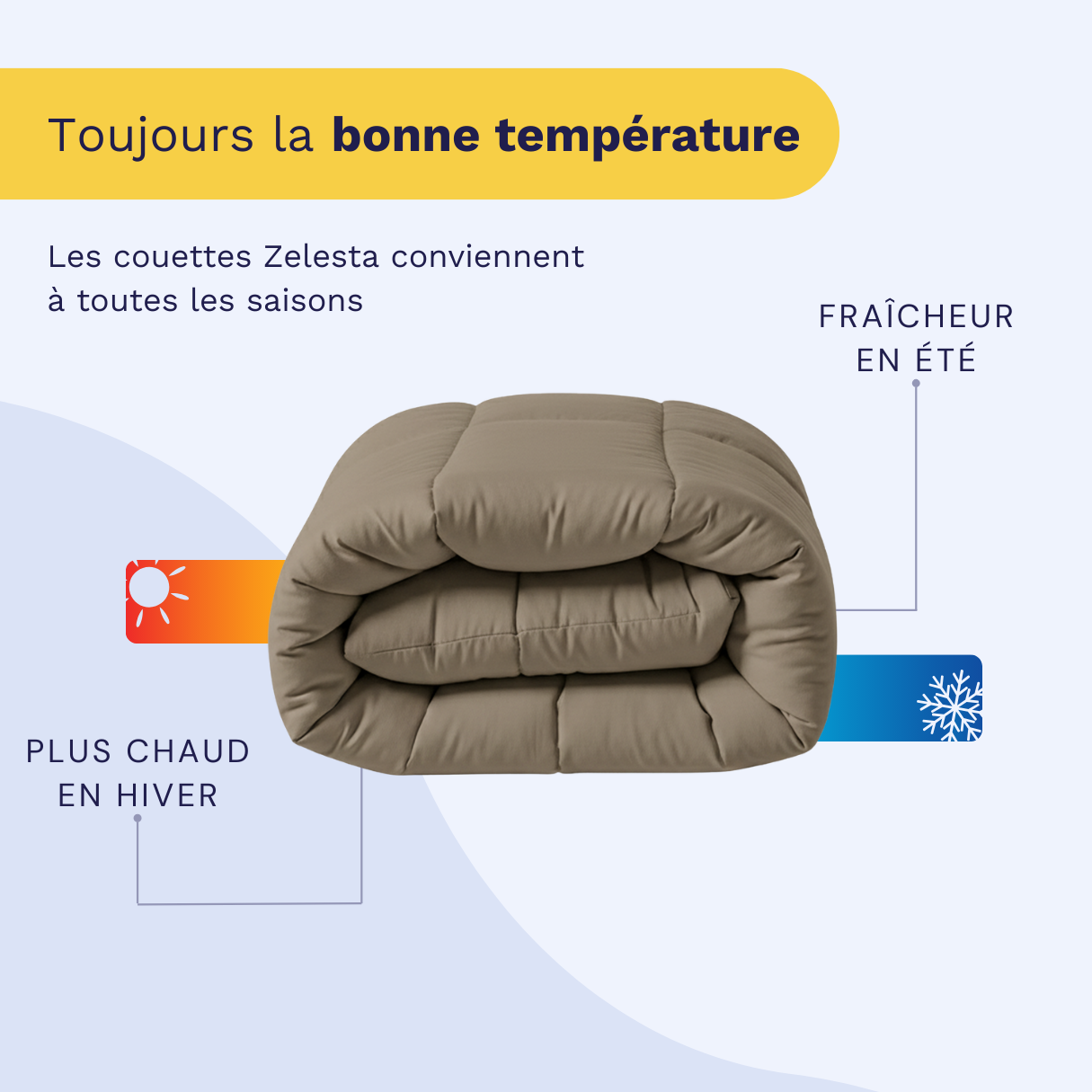 Zelesta Wonderbed - Taupe Naturel