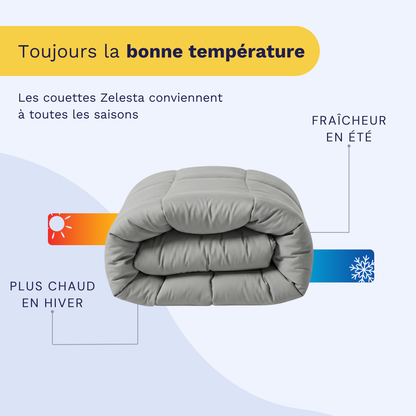 Zelesta Wonderbed Coton - Gris Matinal