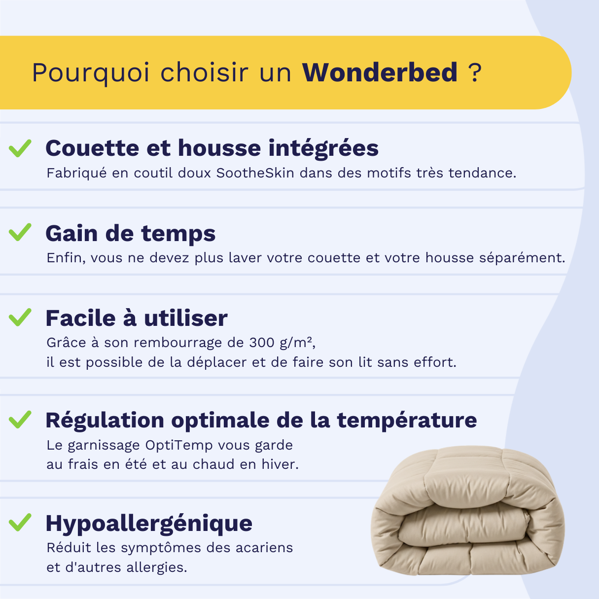 Zelesta Wonderbed Coton - Sable Désert
