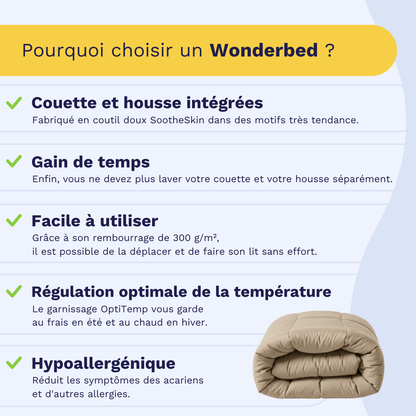 Zelesta Wonderbed Coton - Taupe Poudré