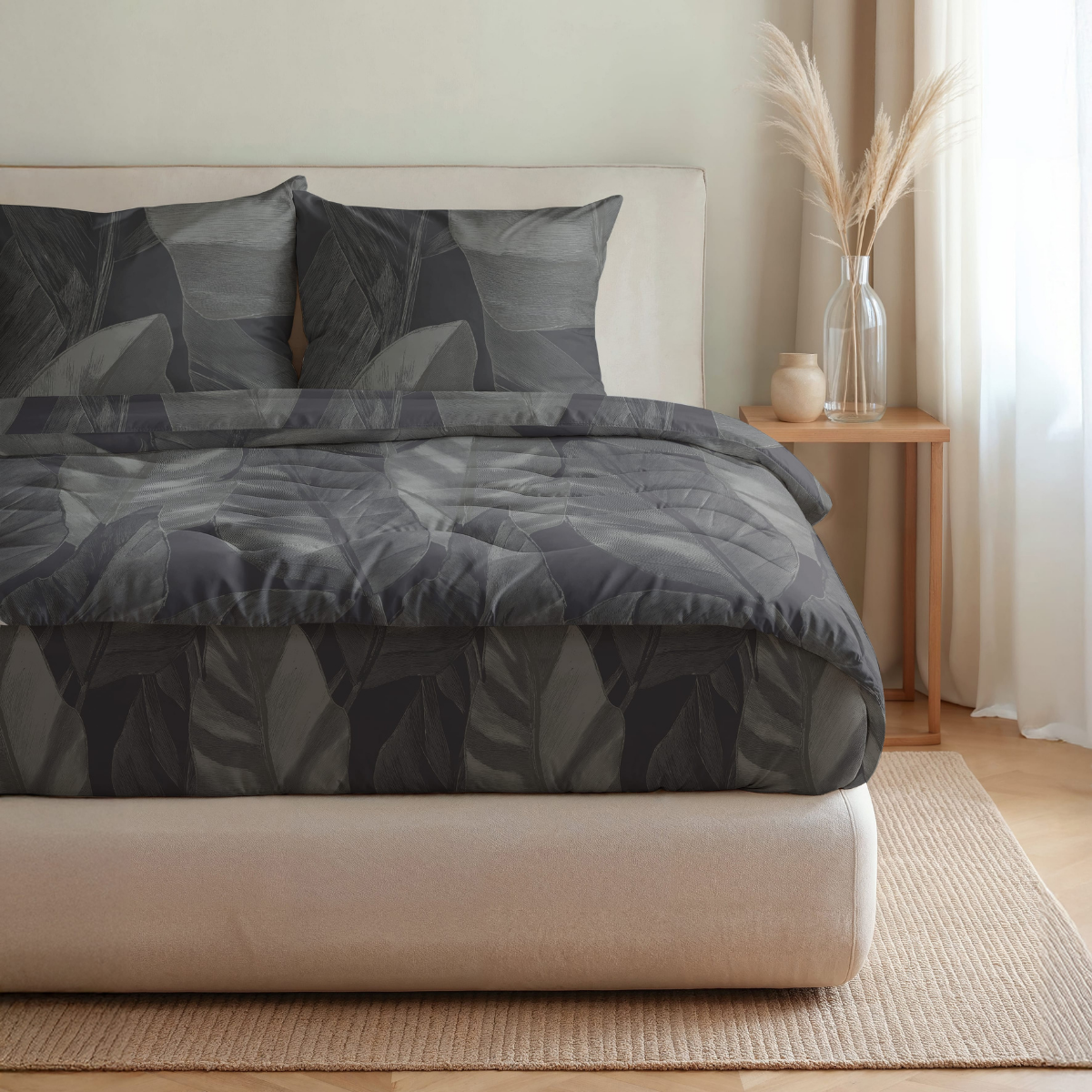 Zelesta Royalbed Coton - Cygne Noir