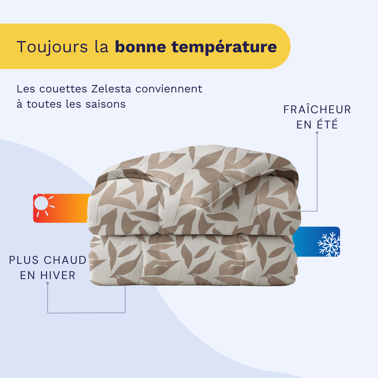 Zelesta Royalbed Coton - Beige d'Automne