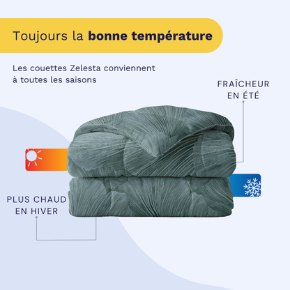 Zelesta Royalbed Coton - Vert Botanique