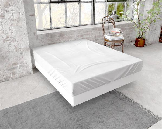 Drap-housse en flanelle Premium Blanc