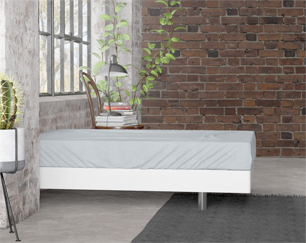 Drap-housse en flanelle Premium Gris