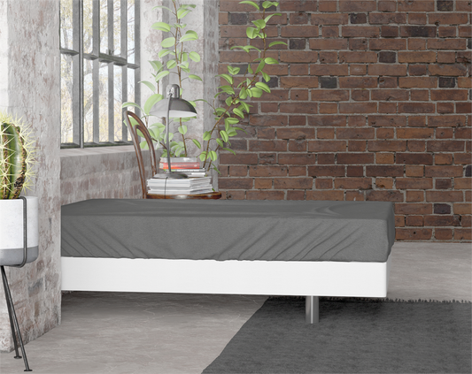 Drap-housse en flanelle Premium Anthracite