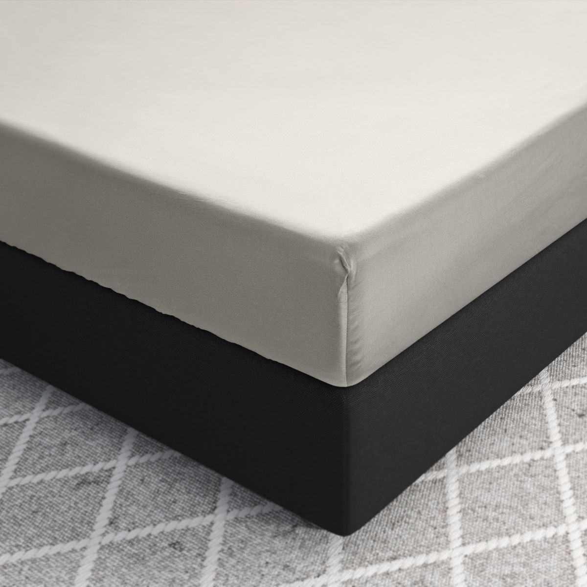 Primaviera Drap-housse Satin Deluxe Crème