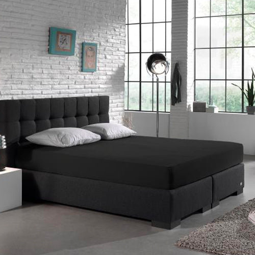 Drap-housse Double Jersey Noir